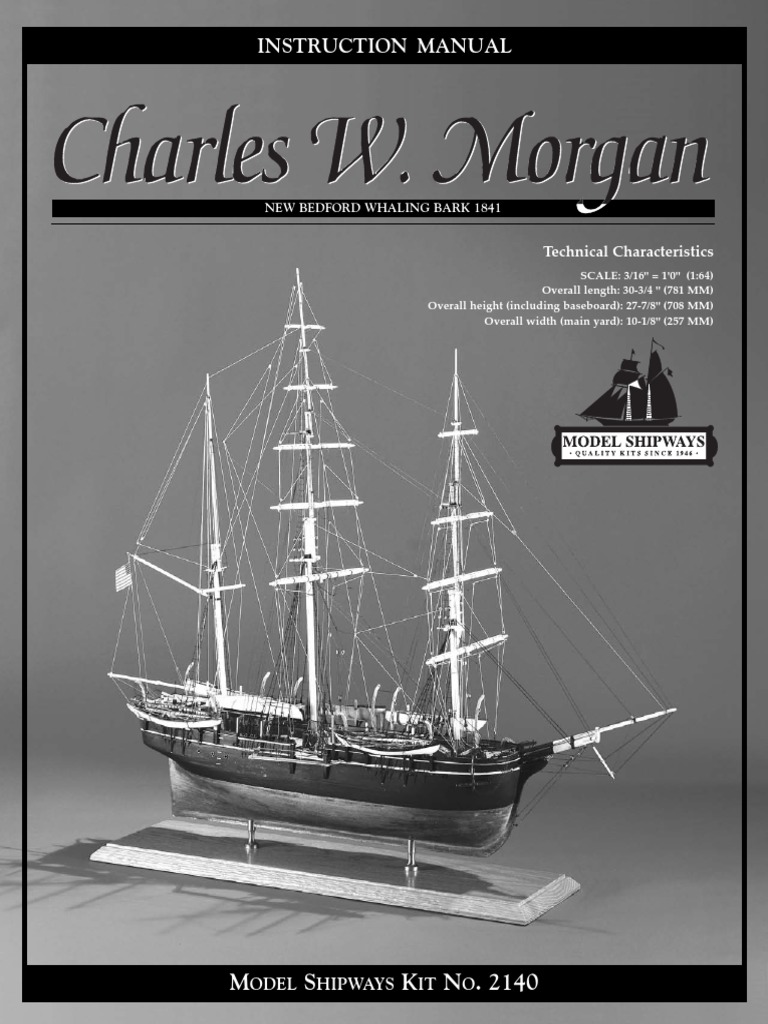 Model Shipways Charles Morgan Instructions | PDF | Hull (Watercraft ...