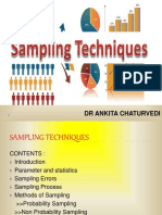 Samplingtechniquesankitachaturvedi 181002081126 PDF