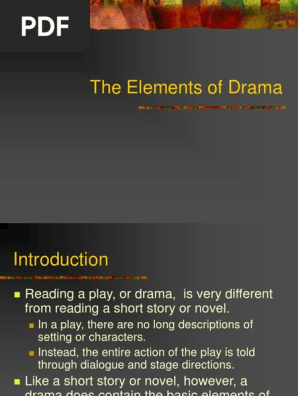 Elements of Drama