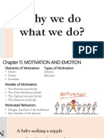 Why We Do What We Do?: Motivation