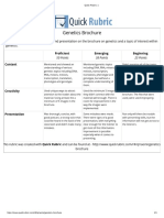 Brochure Rubric