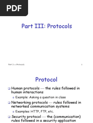Protocol