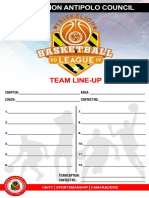 Team LI Ne-Up: Area: Coach: Contact NO.