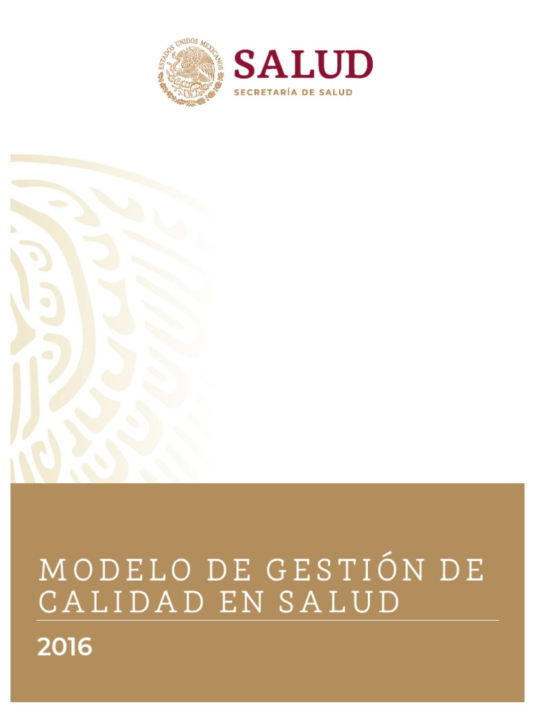 Modelo de Gestión de Calidad en Salud | PDF | Calidad (comercial ...