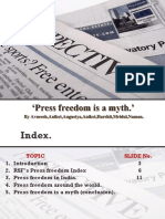 Press Freedom Is A Myth.': by Avneesh, Aniket, Augustya, Aniket, Harshit, Mridul, Naman