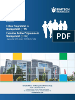 FPM & EFPM Doctoral Programmes in Management