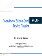 Overview of Silicon Semiconductor Device Physics: Dr. David W. Graham