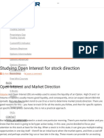 Studying Open Interest For Stock Direction - OptionTiger
