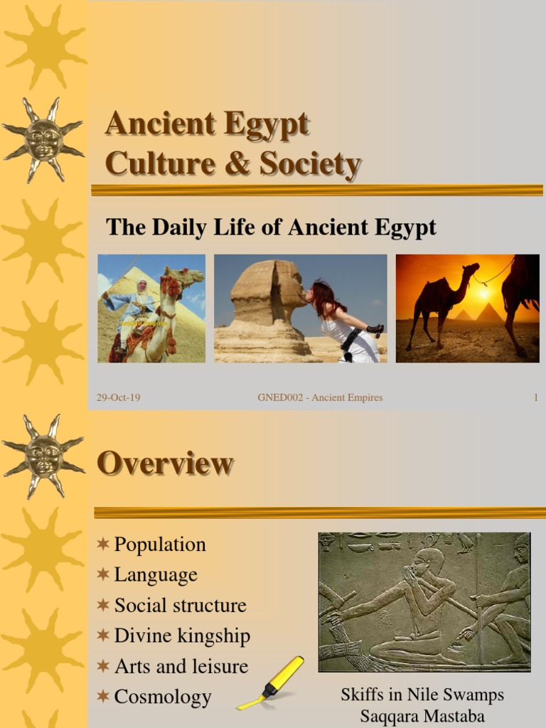 Ancient Egypt: Culture and Society Overview | PDF | Ancient Egyptian ...