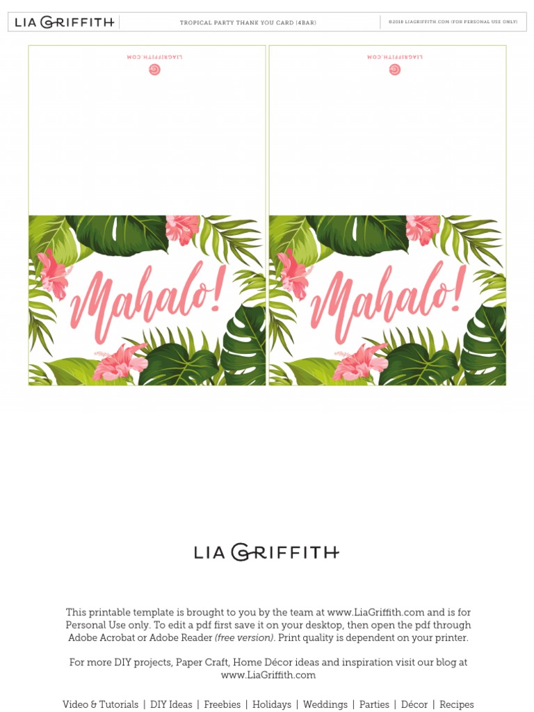 Lia Griffith Printable Template Guide | PDF | Career & Growth | Art