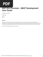 ABAP Development - s4-p1