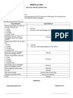 Contoh Berita Acara Serah Terima Data