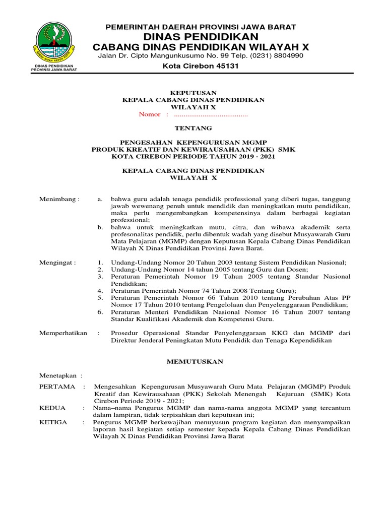 Contoh Surat Permohonan Narasumber Pelatihan