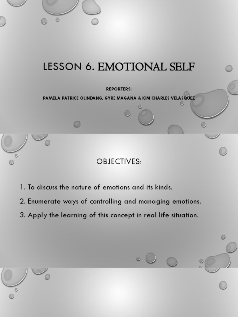 Managing Emotions: Strategies & Insights | PDF