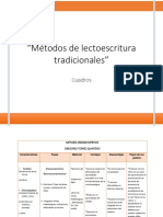 Métodos de Lectoescritura Tradicionales - Cuadros PDF
