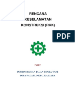 Rencana Keselamatan Konstruksi (RKK) : Pembangunan Jalan Usaha Tani Desa Padaelo Kec. Kajuara