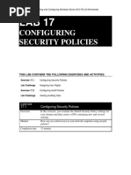 Lab 17 Configuring Security Policies