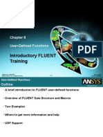 Introductory FLUENT Training: User-Defined Functions