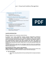 Perceptual Process I Visual and Auditory Recognition