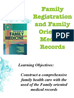 Family Registration and Family Oriented Medical Records