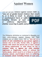 What Is VAW?: The UN Defines Violence Against Women (VAW) As
