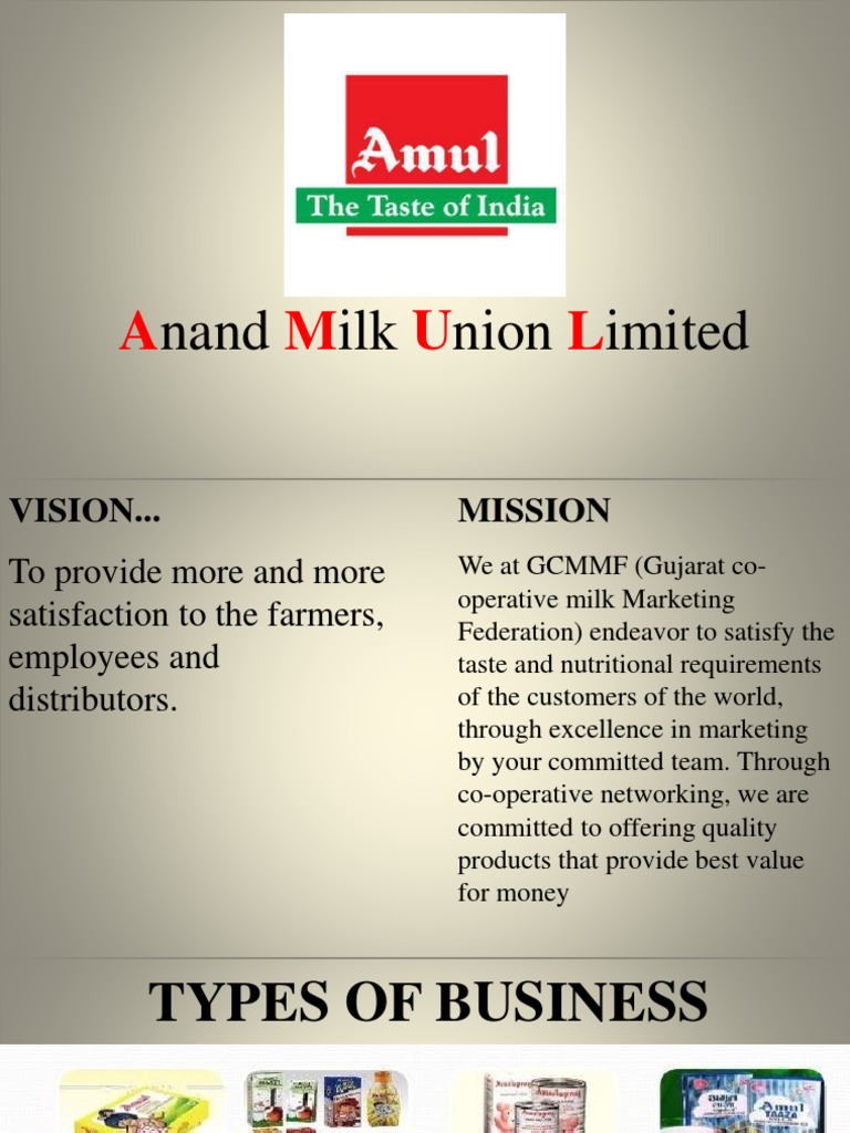 Amul's Vision and Mission Overview | PDF