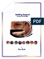 Building Rapport - : Process & Principle An Article by Ken Buist 1