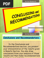 Action Research (Conclusion and Recommendations)