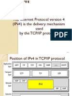 The Internet Protocol Version 4 (Ipv4) Is The Delivery Mechanism Used by The Tcp/Ip Protocols