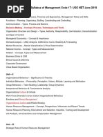 Analysis-Change in Syllabus of Management Code 17 - UGC NET June 2019