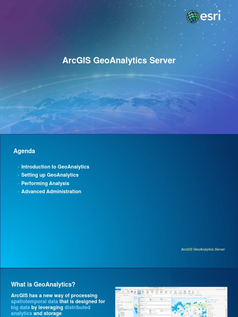 Overview of ArcGIS GeoAnalytics Server | PDF | Arc Gis | Geographic ...