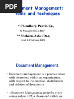 Document Management: Tools and Techniques: Choudhary, Pravin - KR.