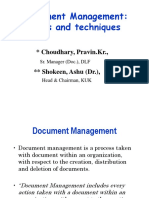 Document Management: Tools and Techniques: Choudhary, Pravin - KR.