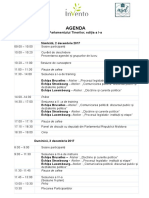 Agenda Draft Parlamentul Tinerilor