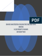 Behavior Characterization of Building Structures Under Traffic Vibrations in Close Proximity of Highways and Railway Tracks