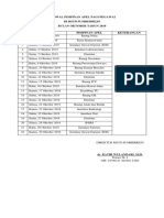 Jadwal Pimpinan Apel Oktober 2019