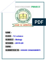 Biology: Investigatory