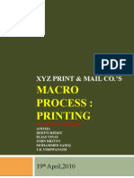 Macro Process: Printing: Xyz Print & Mail Co.'S
