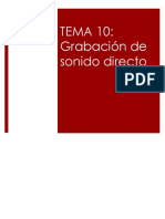 TEMA10.-Grabacion de Sonido Directo PDF