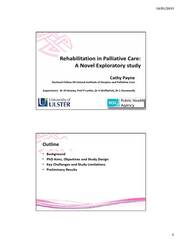Palliative Rehabilitation in Lung Cancer | PDF | Palliative Care ...