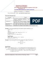 MAT 2002 – Laplace Transforms for Solving Linear Differential Equations (MATLAB