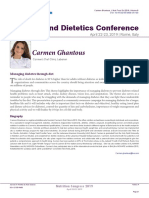 Carmen Ghantous: Nutrition and Dietetics Conference