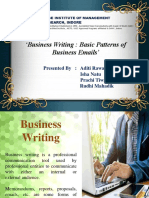 Business Writing: Basic Patterns of Business Emails'