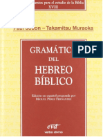JOÜON-MURAOKA (2005) - Gramática Del Hebreo Bíblico. Instrumento para El Estudio de La Bib (4151)