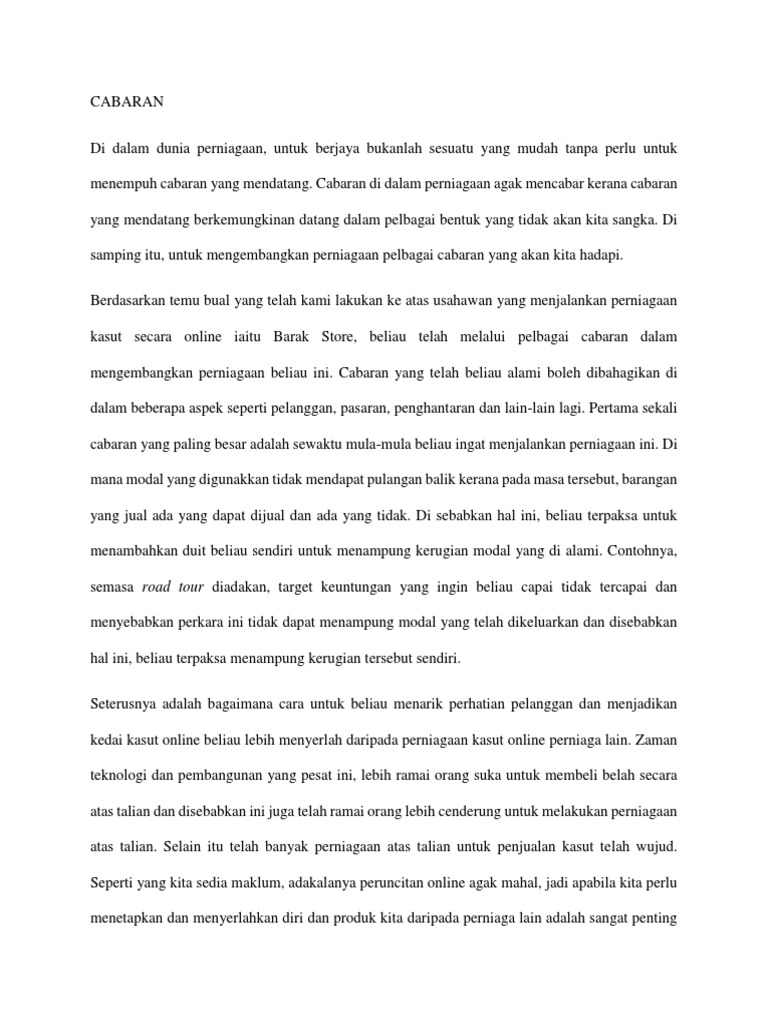 Cabaran | PDF