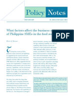 What Factors Affect The Business Success of Philippine SMEs in The Food Sector - Borazon 2015 PDF