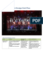 Set Design Unit Plan: School and Student Context
