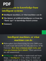 Introduction To Knowledge-Base Intelligent Systems