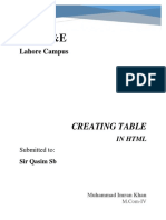 Ncba&E: Creating Table