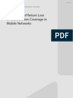 The Impact of Return Loss On Base Station Coverage in Mobile Networks